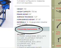 Sample Assembly/instructions Production Basics Workstations for manufacturing, industrial and ...